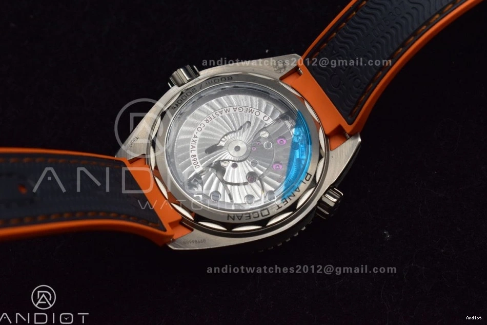 SS Nylon Dial Planet V 43.5mm Best A8900 Super Strap Clone Gray Bezel on 1010 Orange Black Ocean ModernLook VSF 1:1 Edition 0719